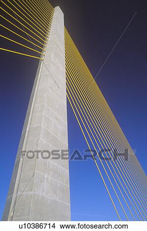 Tampa Sunshine Skyway Bridge View Large Photo Image Picture - Tampa Sunshine Skyway Bridge. Fotosearch