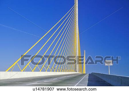 Stock Photo - Tampa Sunshine Skyway Bridge. Fotosearch