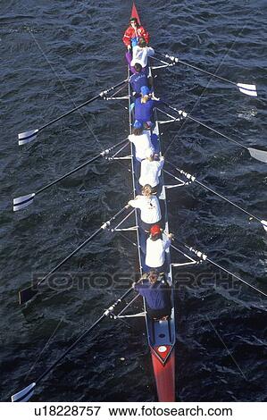Team of Rowers View Large Photo Image Stock Photo - Team of Rowers. Fotosearch