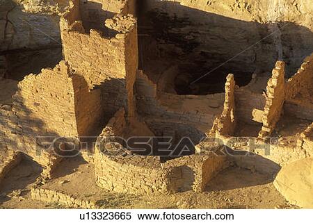 Stock Photography - The Cliff Palace at Anasazi Indian ruins. Fotosearch