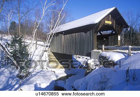The Goldbrook Covered Bridge in Stowe, Vermont during the winter View Large Photo Image Stock Photography - The Goldbrook Covered Bridge in Stowe, Vermont during the winter. Fotosearch