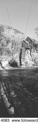 The River Mill at Crystal River Valley, Colorado; grayscale View Large Photo Image Stock Image - The River Mill at Crystal River Valley, Colorado; grayscale. Fotosearch