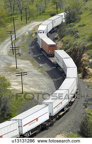 The Tehachapi Train Loop View Large Photo Image Stock Photograph - The Tehachapi Train Loop. Fotosearch
