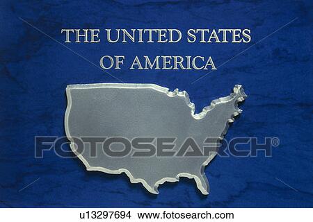 This is a map in silver of the United States of America View Large Photo Image Picture - This is a map in silver of the United States of America. Fotosearch