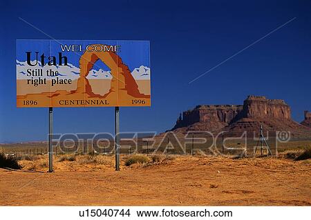 This is a road sign that says Utah, still the right place View Large Photo Image Picture - This is a road sign that says Utah, still the right place. Fotosearch