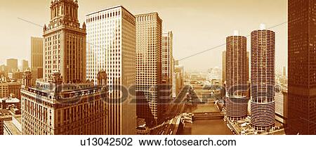 This is a sepiatone view looking over the Chicago River View Large Photo Image Stock Image - This is a sepiatone view looking over the Chicago River. Fotosearch