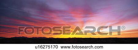 Stock Image - This is a sunrise over the Sonoran Desert. Fotosearch
