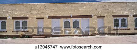 Stock Photo - This is a yellow brick motel. Fotosearch