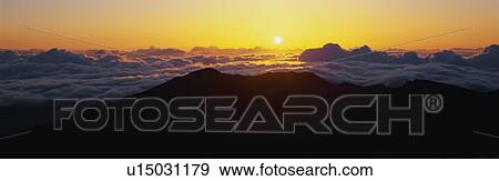 This is sunrise from Haleakala Volcano Summit View Large Photo Image Stock Photo - This is sunrise from Haleakala Volcano Summit. Fotosearch