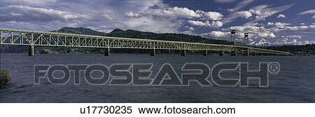Stock Photography - This is the Hood River Toll Bridge. Fotosearch