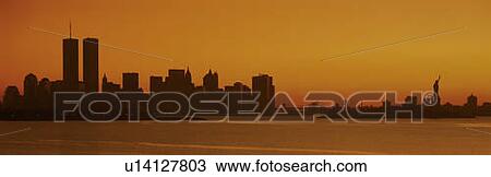 Stock Image - This is the Manhattan skyline from New Jersey. Fotosearch