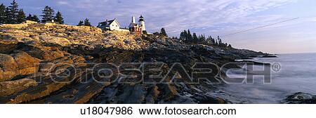 This is the Pemaquid Point Lighthouse at sunrise View Large Photo Image Stock Photograph - This is the Pemaquid Point Lighthouse at sunrise. Fotosearch