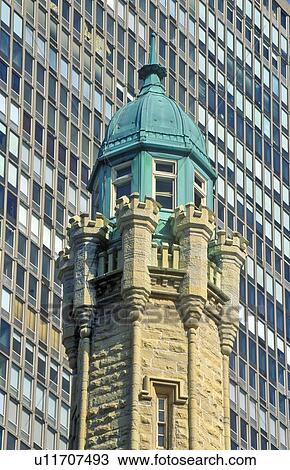 Top of the Water Tower, Chicago, Illinois View Large Photo Image Stock Image - Top of the Water Tower, Chicago, Illinois. Fotosearch