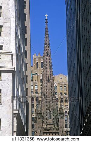 Trinity Church, New York City, NY View Large Photo Image Stock Photo - Trinity Church, New York City, NY. Fotosearch