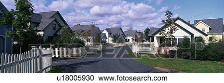 Typical suburban American neighborhood View Large Photo Image Stock Image - Typical suburban American neighborhood. Fotosearch