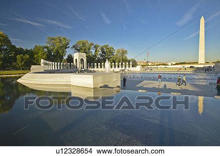 Picture - U. S. World War II Memorial commemorating World War II in Washington D. C. . Fotosearch