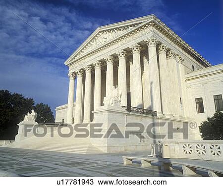 Stock Image - United States Supreme Court Building, Washington D. C.. Fotosearch