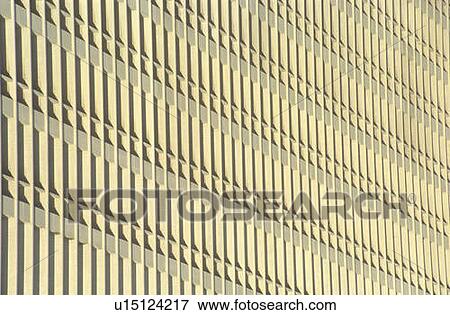 Vertical pattern on concrete building View Large Photo Image Stock Photo - Vertical pattern on concrete building. Fotosearch