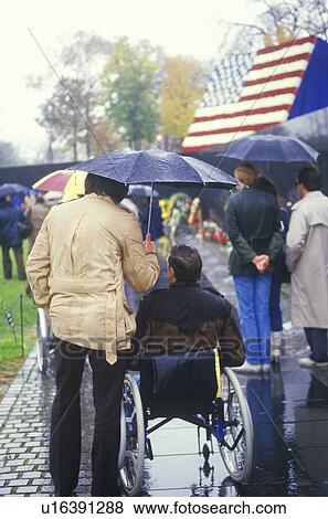 Veteran in Wheelchair, Vietnam Memorial, Washington, D. C. View Large Photo Image Stock Photo - Veteran in Wheelchair, Vietnam Memorial, Washington, D. C.. Fotosearch