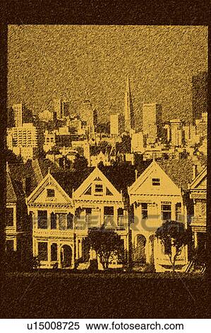 Victorian row houses on Steiner Street View Large Photo Image Stock Photography - Victorian row houses on Steiner Street. Fotosearch