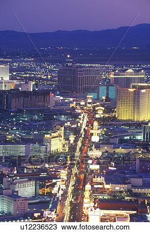 View of the strip at night from the Stratosphere Tower, NV View Large Photo Image Stock Image - View of the strip at night from the Stratosphere Tower, NV. Fotosearch