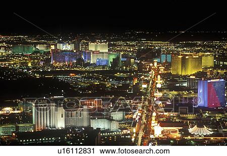 View of the strip at night View Large Photo Image Stock Image - View of the strip at night. Fotosearch