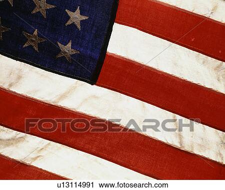 Stock Image - Vintage American Flag. Fotosearch