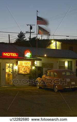 Vintage Roadside Motel View Large Photo Image Stock Image - Vintage Roadside Motel. Fotosearch