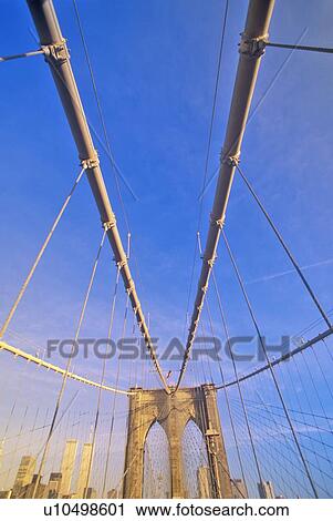 Walkway on Brooklyn Bridge on way to Manhattan, New York City, NY View Large Photo Image Stock Image - Walkway on Brooklyn Bridge on way to Manhattan, New York City, NY. Fotosearch