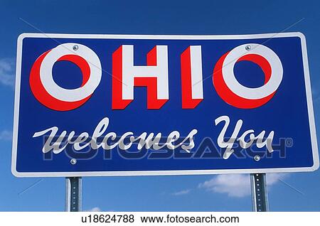 Welcome to Ohio Sign View Large Photo Image Stock Photo - Welcome to Ohio Sign. Fotosearch