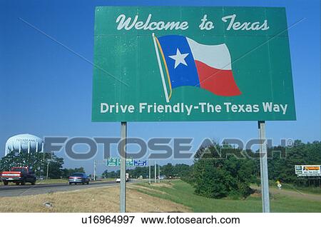 Welcome to Texas Sign View Large Photo Image Stock Photo - Welcome to Texas Sign. Fotosearch