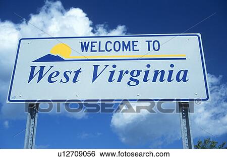 Welcome to West Virginia Sign View Large Photo Image Stock Photograph - Welcome to West Virginia Sign. Fotosearch