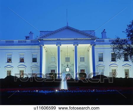 White House in evening, Washington, DC View Large Photo Image Stock Photo - White House in evening, Washington, DC. Fotosearch