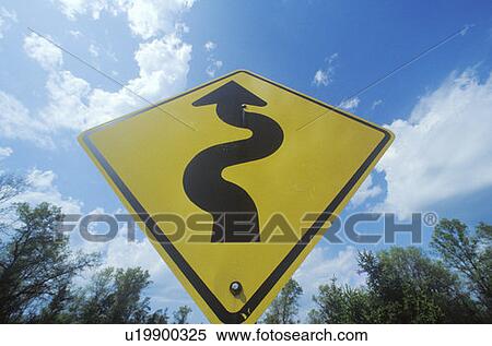 Windy road sign View Large Photo Image Stock Photography - Windy road sign. Fotosearch