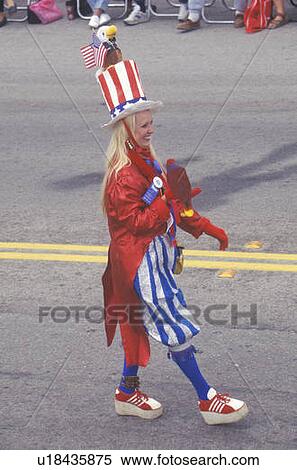 Woman Dressed As Uncle Sam in Parade View Large Photo Image Stock Photography - Woman Dressed As Uncle Sam in Parade. Fotosearch