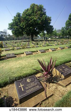 World War II Cemetery, Thailand View Large Photo Image Stock Photograph - World War II Cemetery, Thailand. Fotosearch
