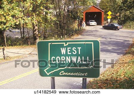 A covered bridge along scenic Route 7 in West Cornwall, Connecticut View Large Photo Image Stock Photo - A covered bridge along scenic Route 7 in West Cornwall, Connecticut. Fotosearch