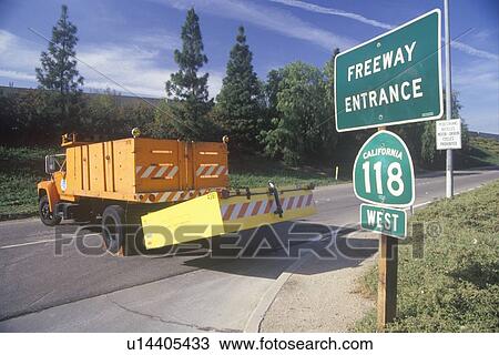 Stock Image - A highway on-ramp. Fotosearch