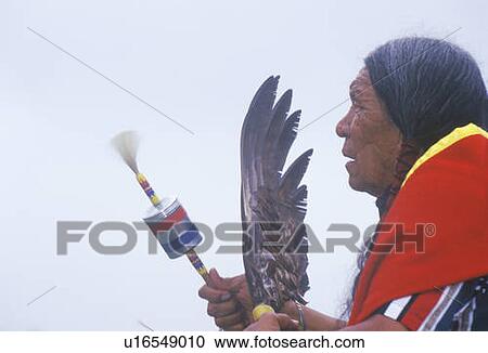 Stock Image - A Native American Cherokee elder. Fotosearch