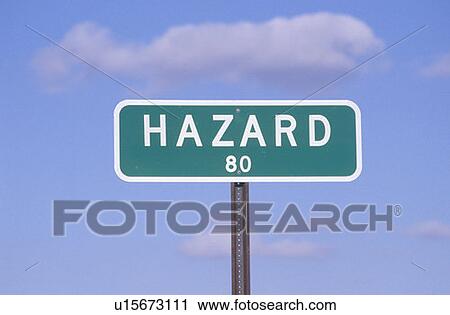 A sign that reads “Hazard - 80” View Large Photo Image Stock Image - A sign that reads “Hazard - 80”. Fotosearch