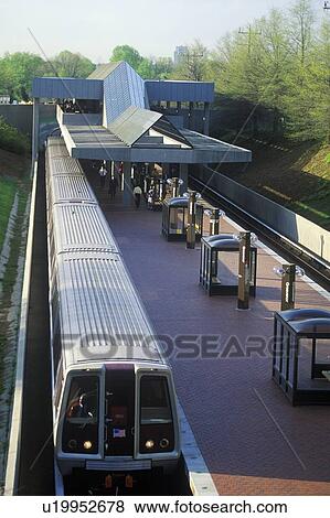 A subway train leaves the Station View Large Photo Image Stock Photo - A subway train leaves the Station. Fotosearch