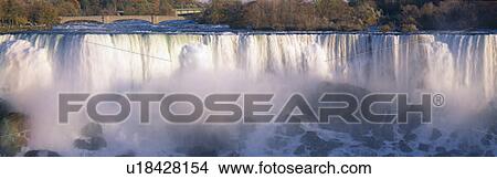 Picture - American Falls viewed from Canada, Niagara Falls, New York. Fotosearch
