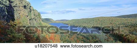 Stock Photo - Autumn color at Porcupine State Park, Michigan's Upper Peninsula, Michigan. Fotosearch
