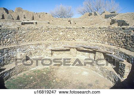 Stock Photo - Aztec Indian ruins, La Plata, NM. Fotosearch