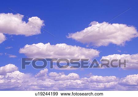 Blue Sky with Clouds View Large Photo Image Stock Photo - Blue Sky with Clouds. Fotosearch