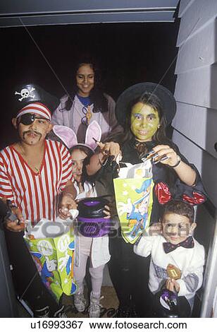 Children Dressed in Halloween Costumes View Large Photo Image Stock Photo - Children Dressed in Halloween Costumes. Fotosearch