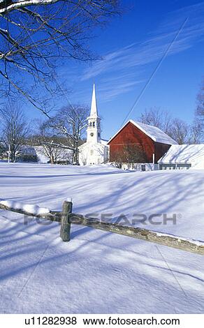 Church in Winter View Large Photo Image Stock Photo - Church in Winter. Fotosearch