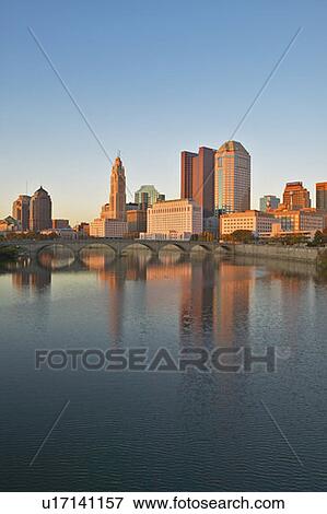 Stock Photo - Columbus Ohio skyline in autumn. Fotosearch