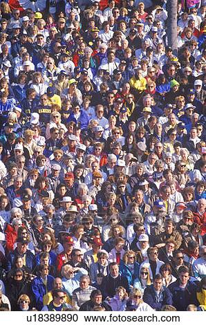 Stock Image - Crowd of multi-cultural people. Fotosearch