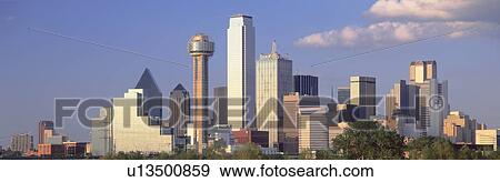 Dallas Skyline View Large Photo Image Stock Photo - Dallas Skyline. Fotosearch